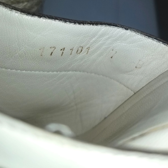 Gucci GG Logo Canvas And Leather Wedge Espadrille Sandals Size 7 - Picture 6 of 10